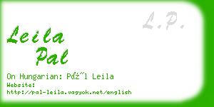 leila pal business card